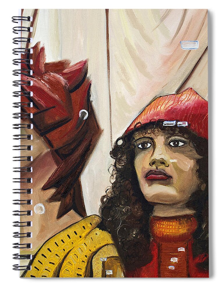 People Spiral Notebook featuring the painting Nina and Star by Patricia Arroyo