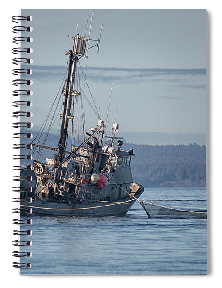 Seiner Spiral Notebook featuring the photograph Nita Dawn Closing by Randy Hall