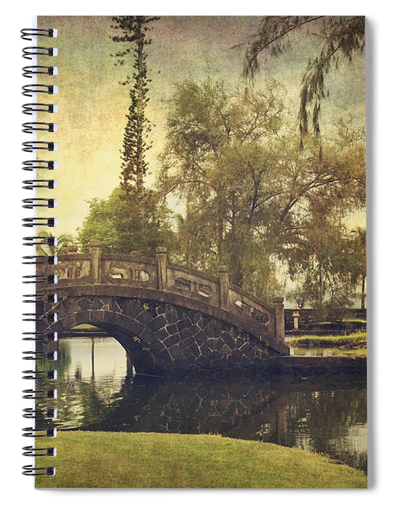 Lili'uokalani Gardens Spiral Notebook featuring the photograph No Need to Worry Now by Laurie Search