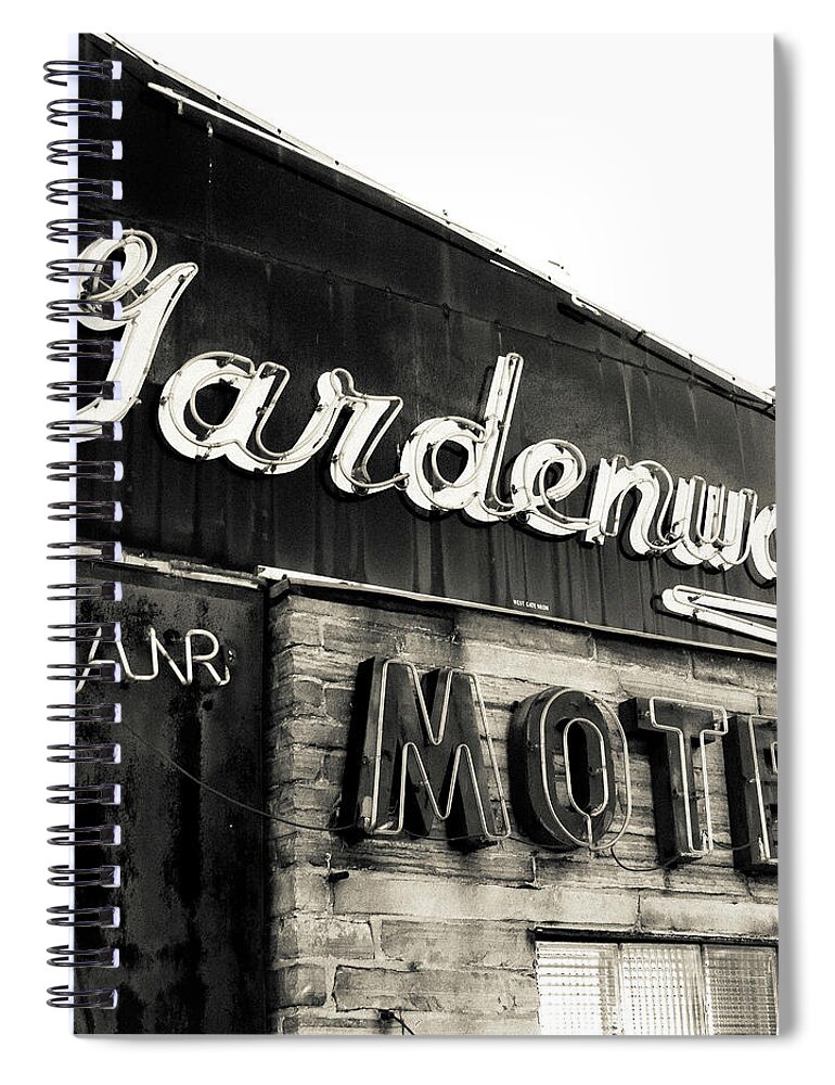 Route 66 Spiral Notebook featuring the photograph No Vacancy by Holly Ross