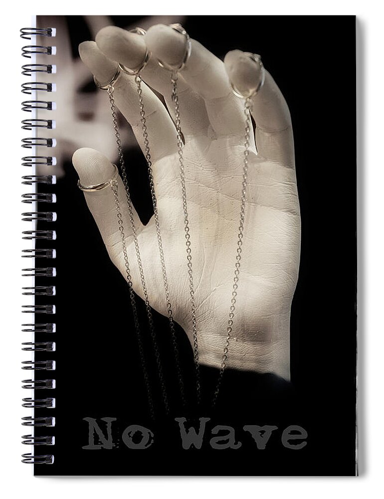 Hand Spiral Notebook featuring the photograph No Wave by Micah Offman