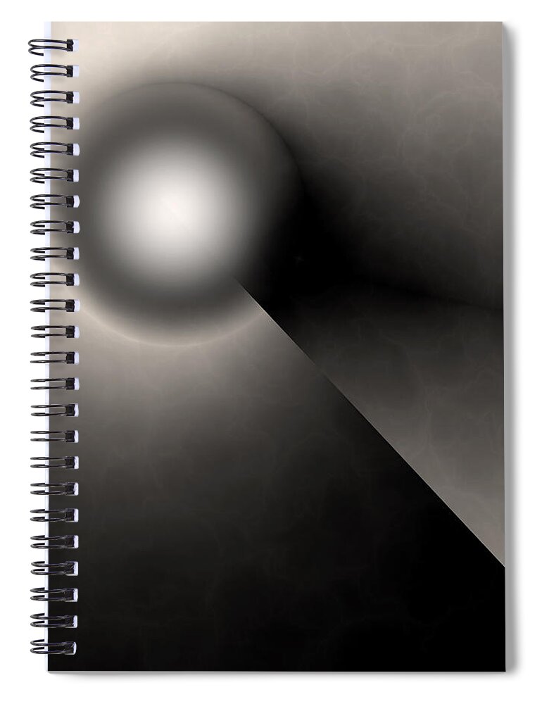 Vic Eberly Spiral Notebook featuring the digital art Nocturne 9 by Vic Eberly
