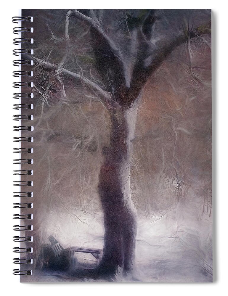 Tree Spiral Notebook featuring the photograph Nor'easter #3 by Kate Hannon