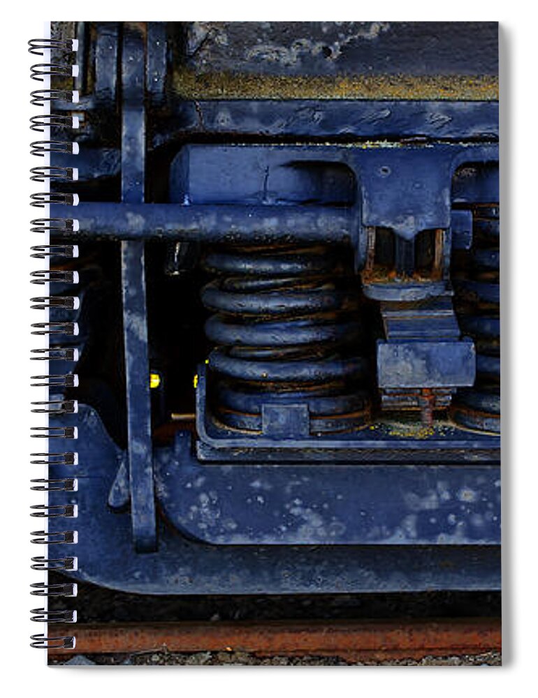 Rail Spiral Notebook featuring the photograph Nostalgic Rail Gears by Tikvah's Hope
