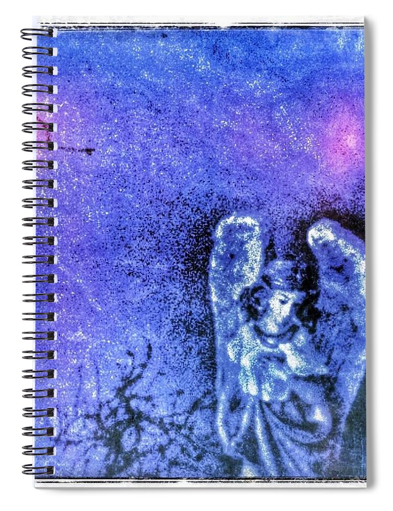 Sky Spiral Notebook featuring the photograph November sky by Christine Paris