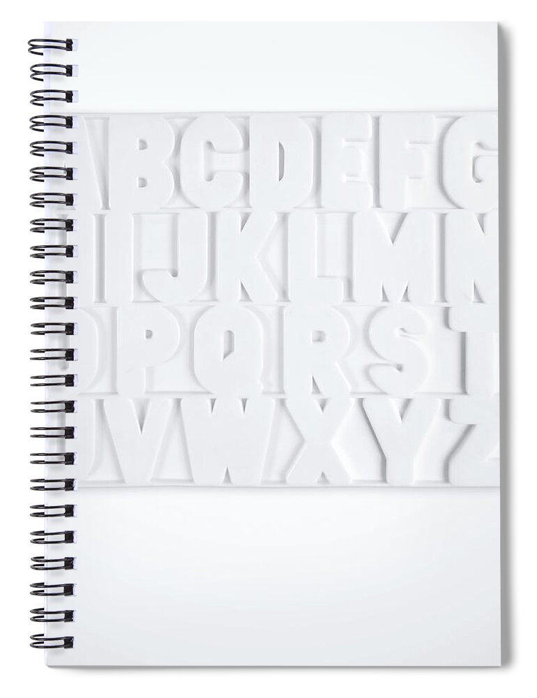 White Spiral Notebook featuring the photograph Now I Know My ABCs by Scott Norris