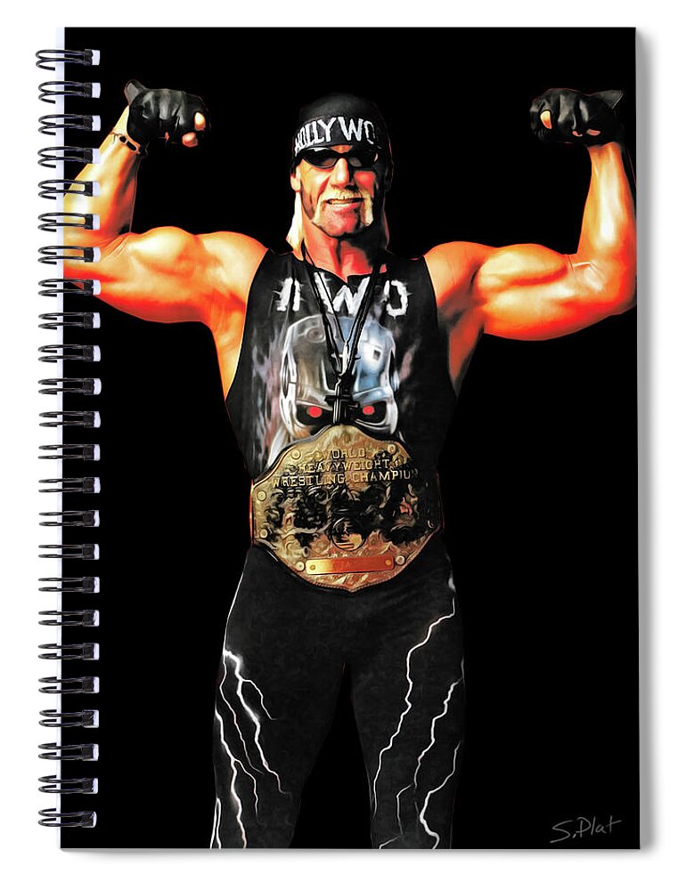 Nwo Hollywood Hulk Hogan Spiral Notebook For Sale By Sebastian Plat