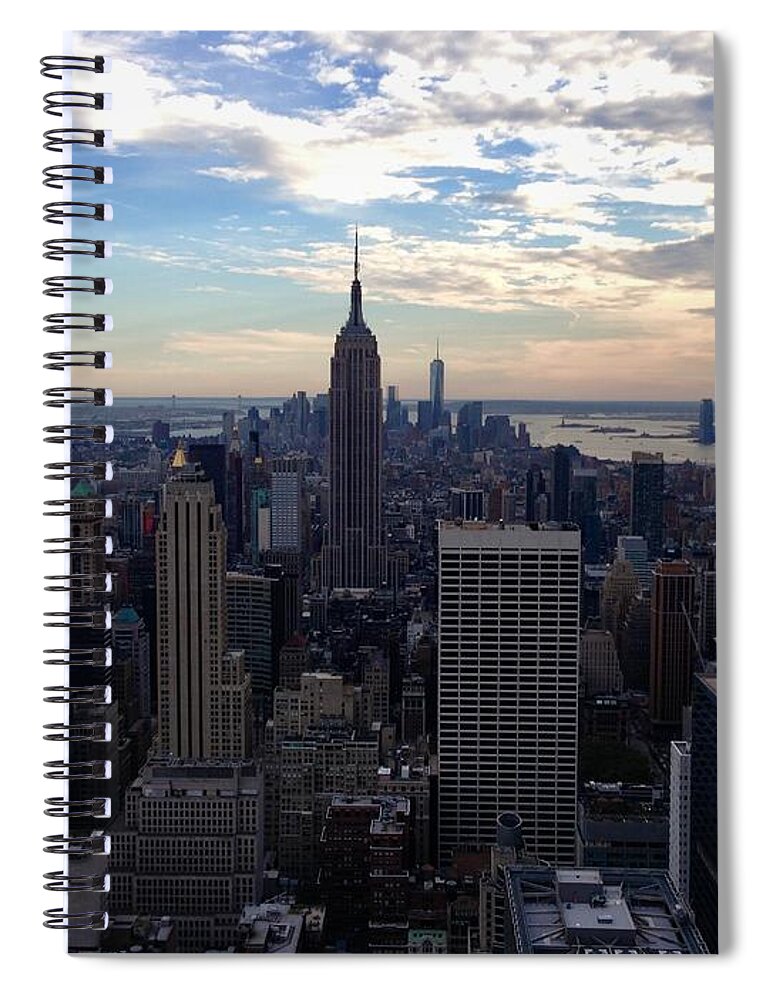 Nyc Spiral Notebook featuring the photograph NYC by Dennis Richardson