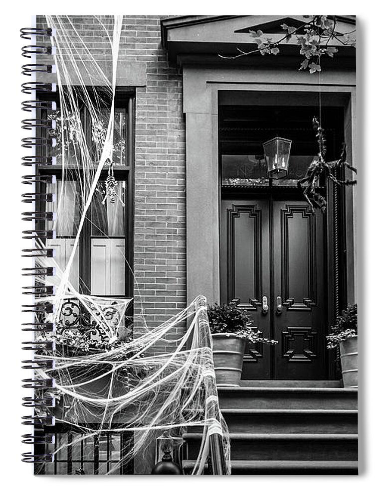 New York Spiral Notebook featuring the photograph NYC Halloween by Framing Places