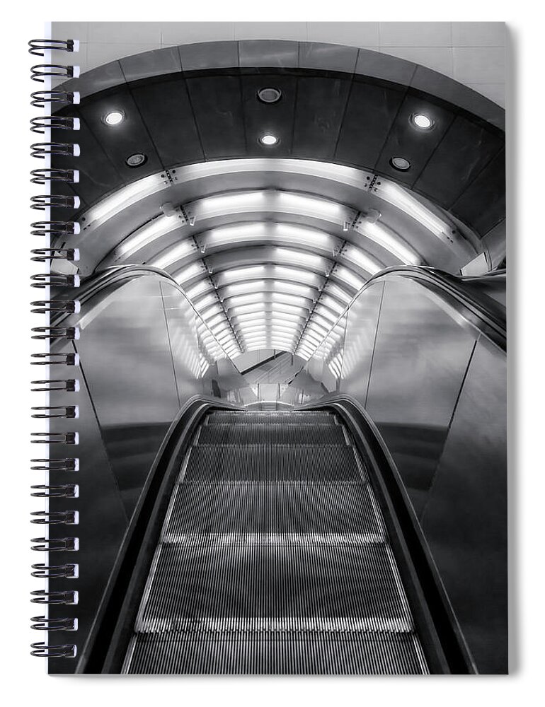 Nyc Subway Station Spiral Notebook featuring the photograph NYC Subway Station by Susan Candelario