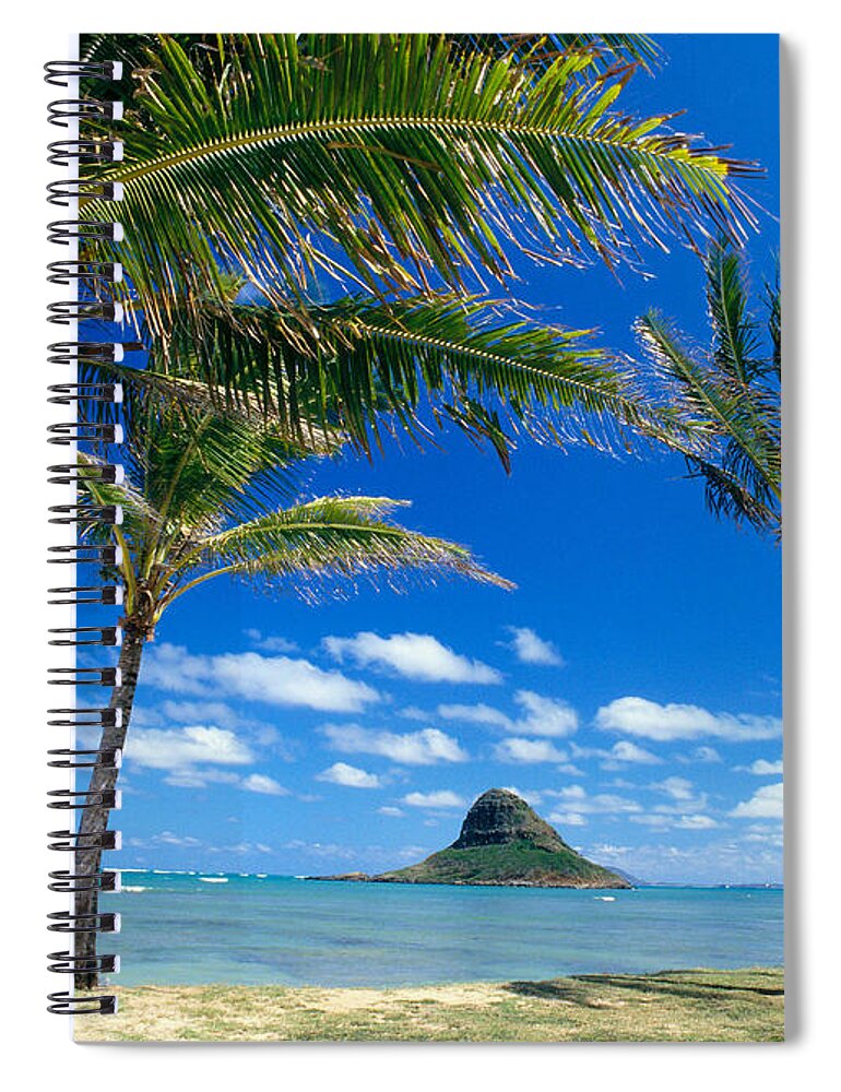 Aqua Spiral Notebook featuring the photograph Oahu, MokoliI Island by Peter French - Printscapes