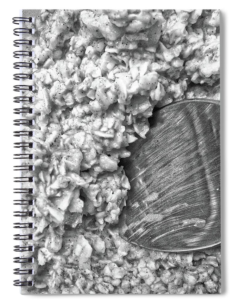 Oatmeal Spiral Notebook featuring the photograph Oatmeal by Robert Knight