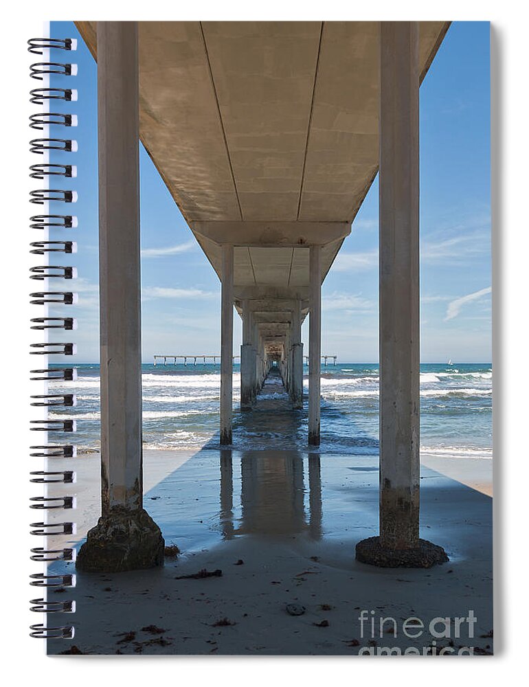 Ocean Beach Spiral Notebook featuring the photograph Ocean Beach Pier by Ana V Ramirez