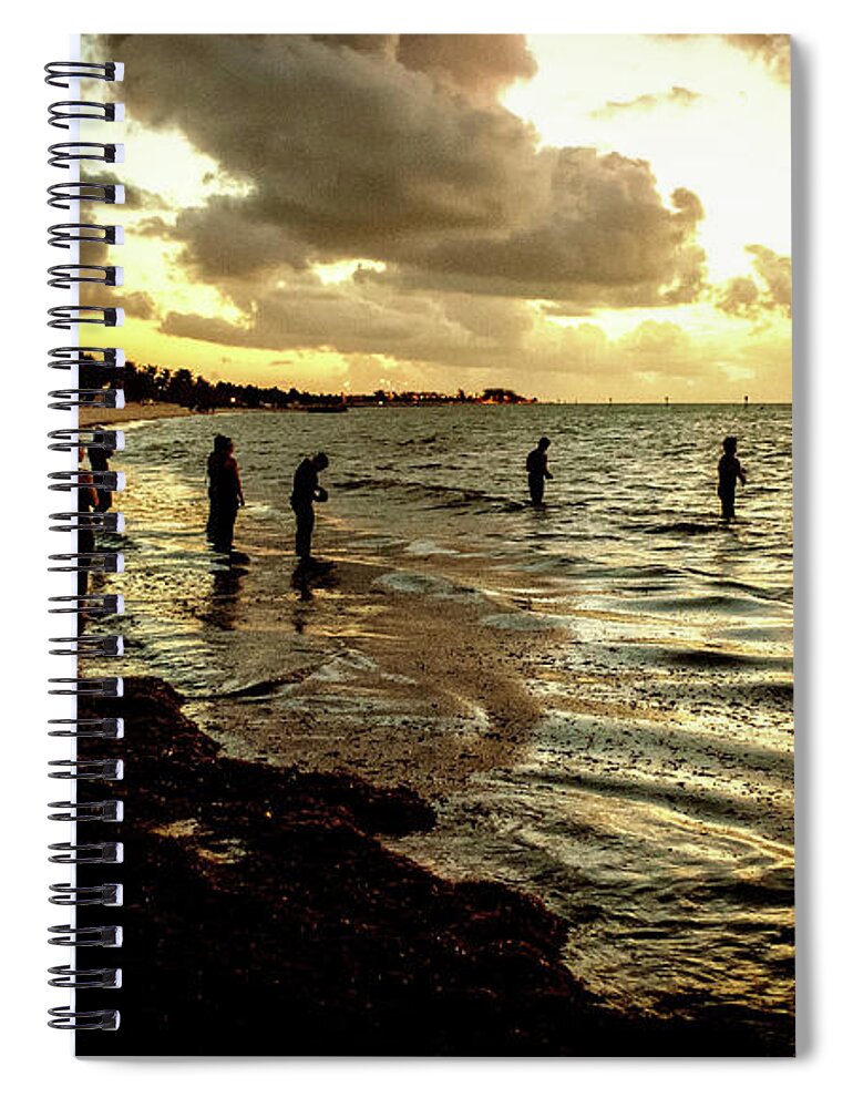 Landscape Spiral Notebook featuring the photograph Ocean Thinker by Joe Shrader