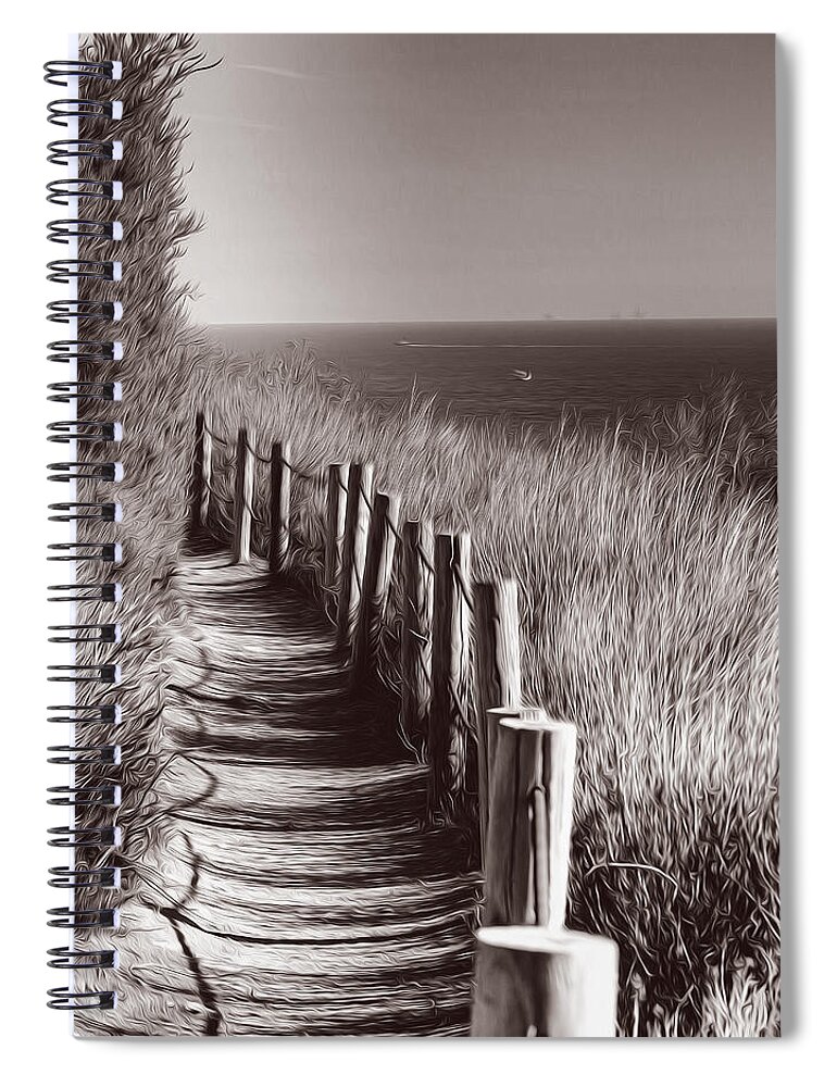 Palos Verdes Spiral Notebook featuring the photograph Ocean Trails Palos Verdes California by Joe Schofield