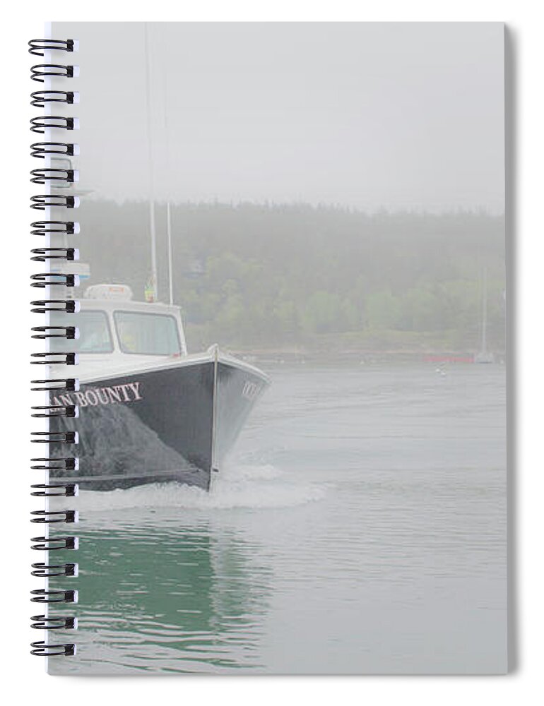 Maine Spiral Notebook featuring the photograph Ocean's Bounty by Holly Ross