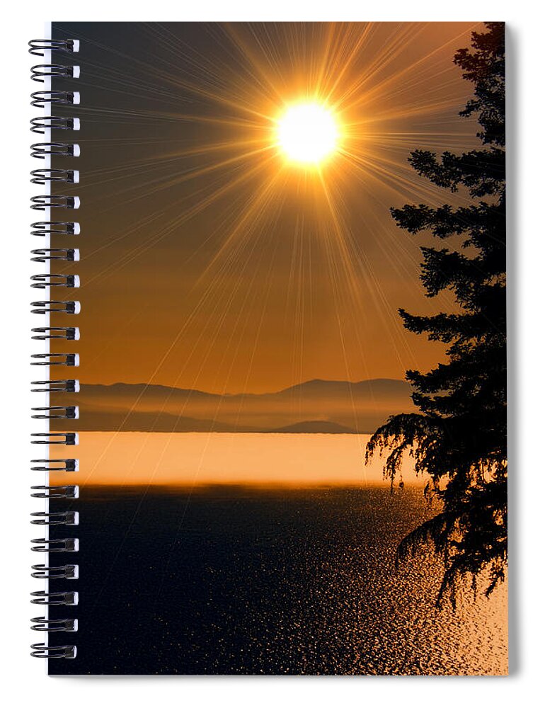 Fog Spiral Notebook featuring the photograph October Fog by Elaine Hunter