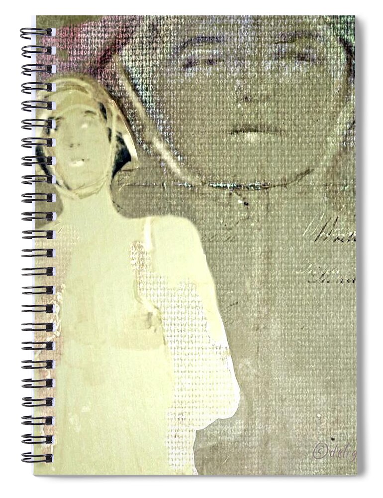 Woman Spiral Notebook featuring the digital art Of Two Minds or More by Delight Worthyn
