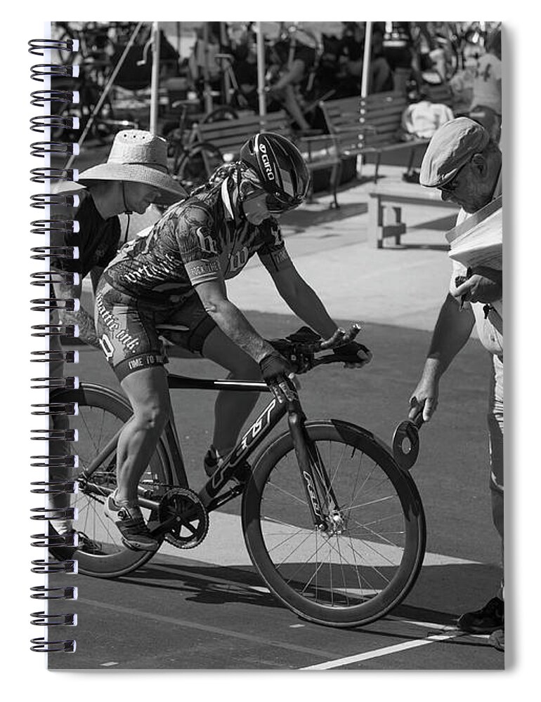 San Diego Spiral Notebook featuring the photograph Official Start by Dusty Wynne