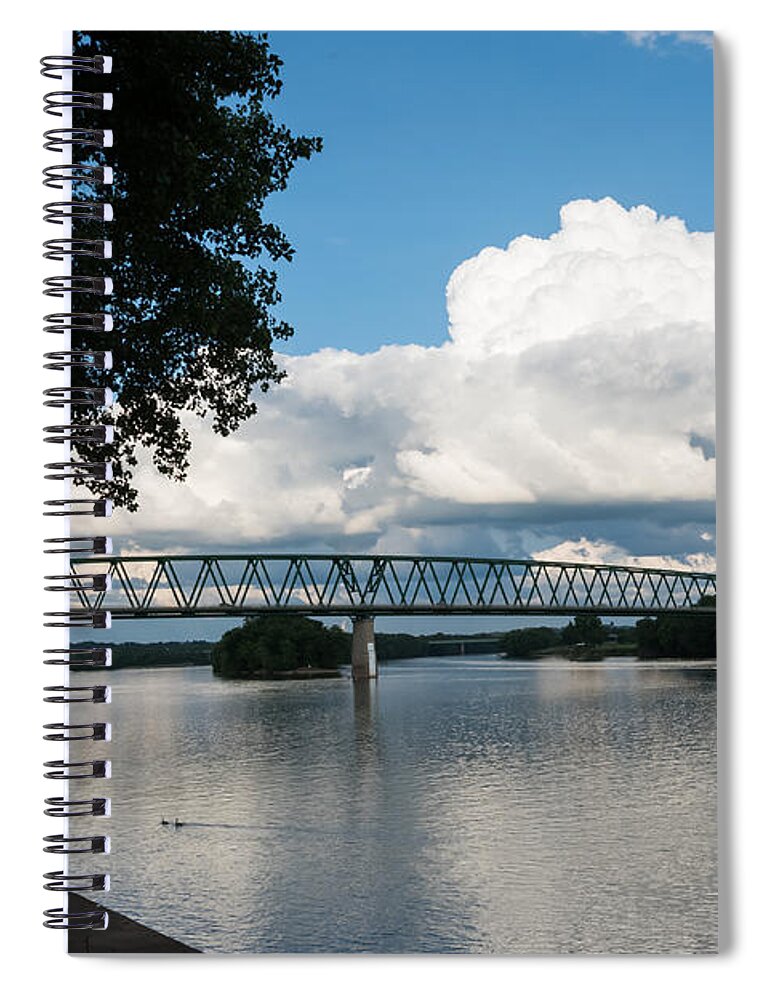 Ohio River Spiral Notebook featuring the photograph Ohio River Scene by Holden The Moment