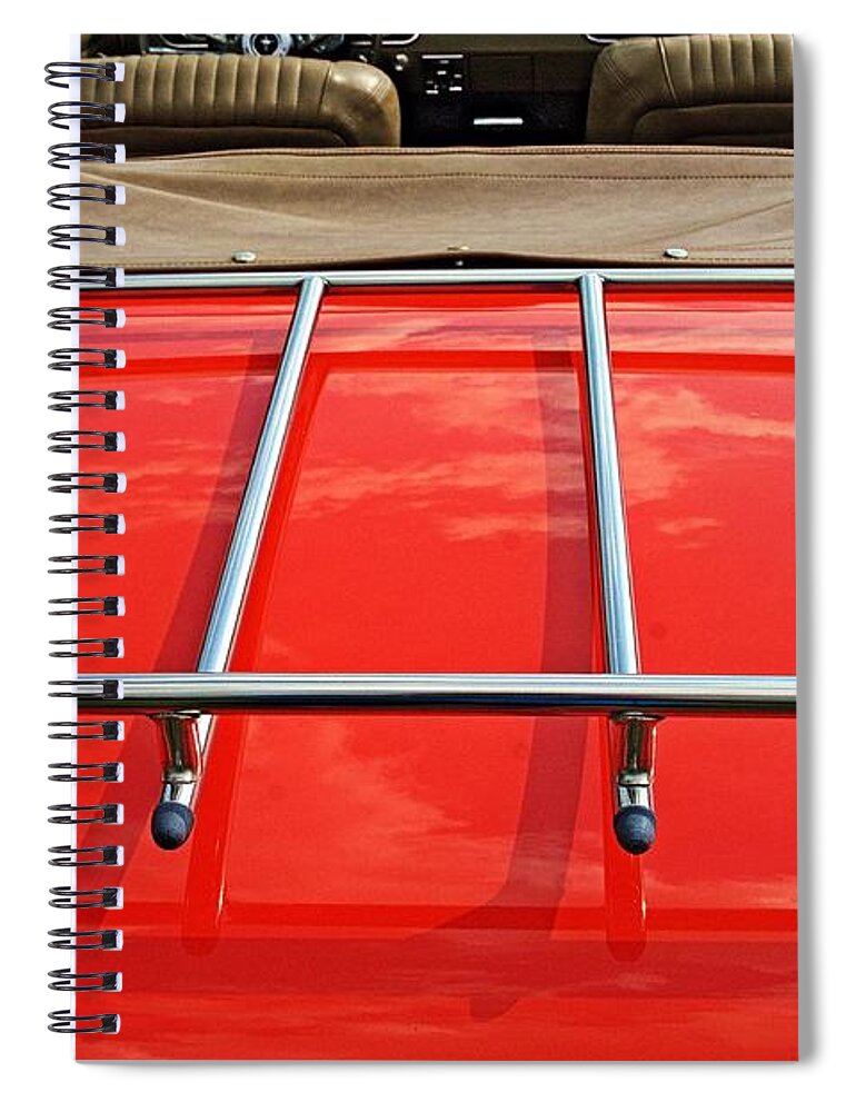 Cars Spiral Notebook featuring the photograph Old car trunk rack by Karl Rose