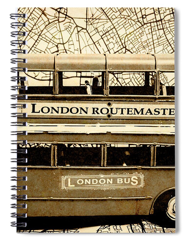 Bus Spiral Notebook featuring the photograph Old city bus tour by Jorgo Photography
