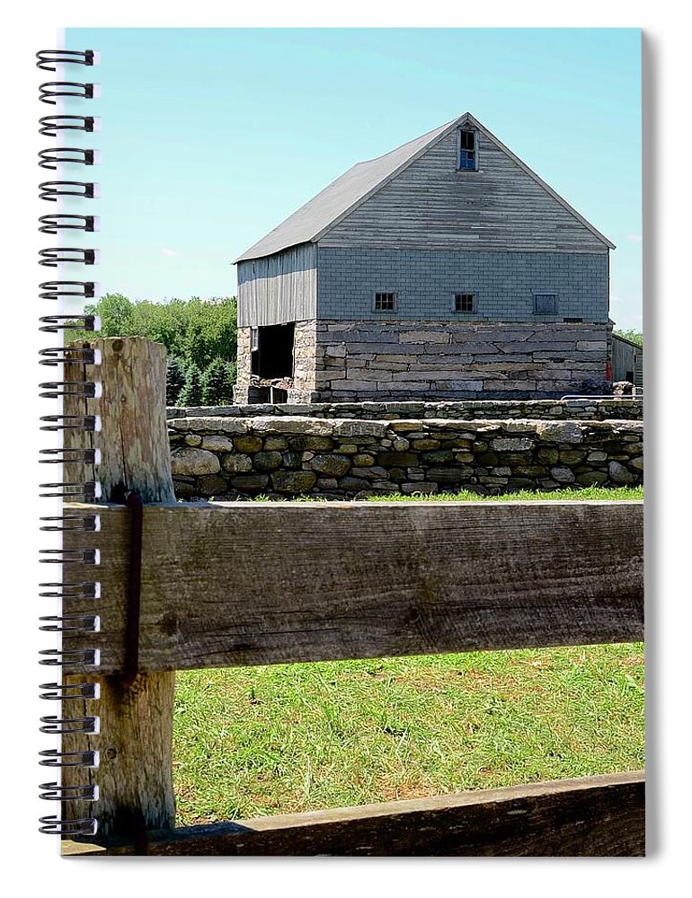 Barn Spiral Notebook featuring the photograph Old Connecticut Barn by Corinne Rhode