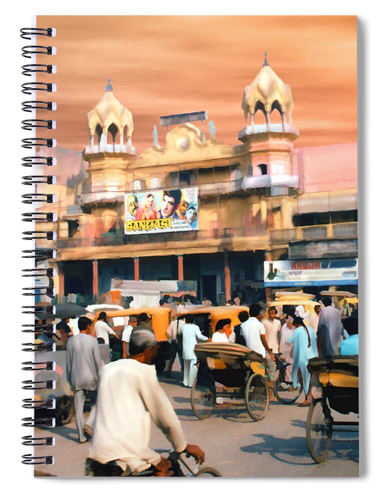 India Spiral Notebook featuring the photograph Old Dehli by Kurt Van Wagner