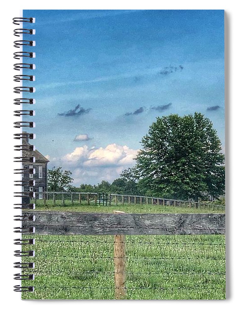 Farmhouse Spiral Notebook featuring the photograph Old Farmhouse by Sumoflam Photography