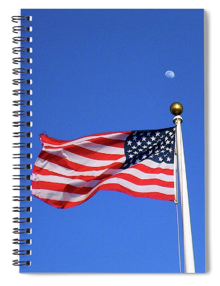 Flag Spiral Notebook featuring the photograph Old Glory by CAC Graphics