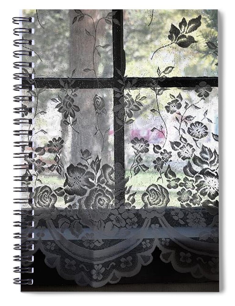 Timeless Spiral Notebook featuring the photograph Old Lace and Old Times by John Glass