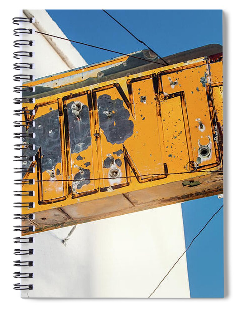 Mint Spiral Notebook featuring the photograph Old Mint Sign by Todd Klassy