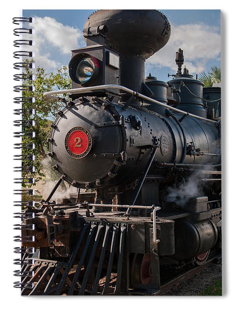 Train Spiral Notebook featuring the photograph Old No 2 by Dale Powell