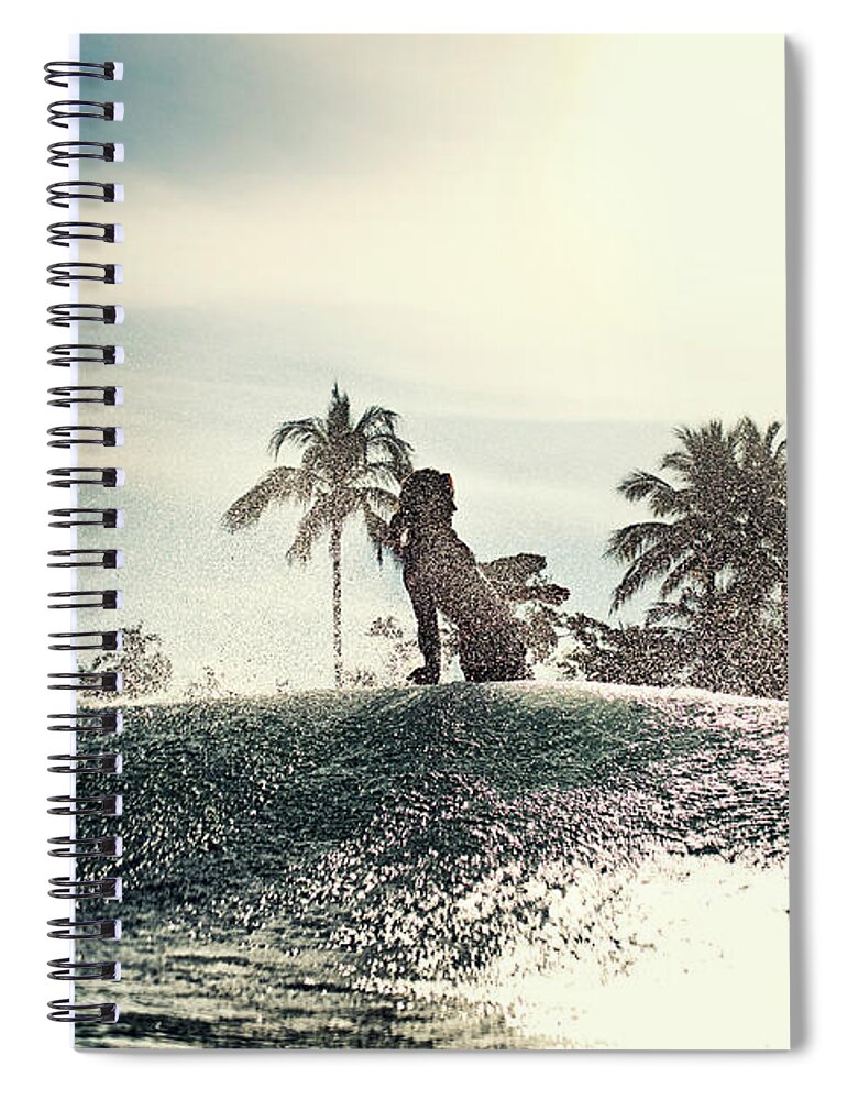 Surfing Spiral Notebook featuring the photograph Old School by Nik West