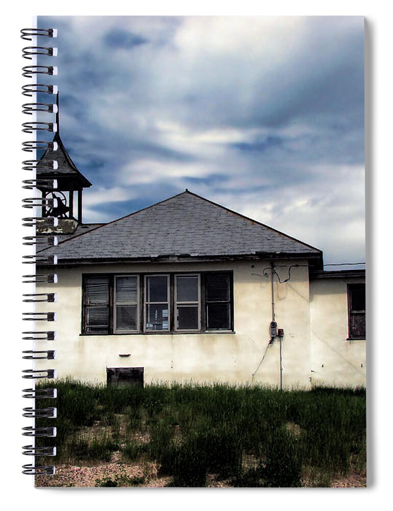 Schoolhouse Spiral Notebook featuring the photograph Old Schoolhouse 3 by Cathy Anderson