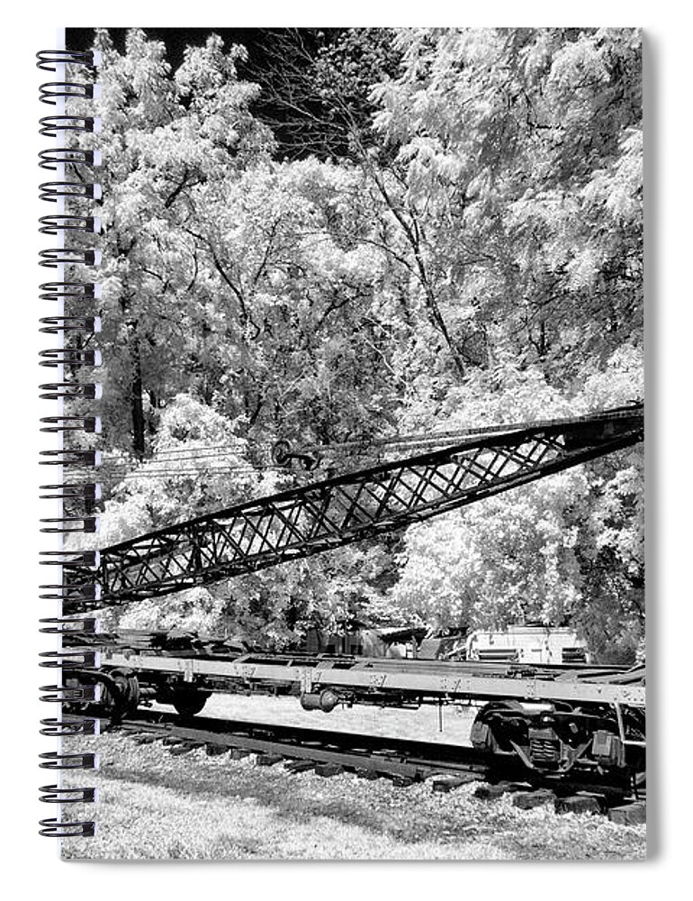 Wrecker Spiral Notebook featuring the photograph Old Steam Wrecker Car by Paul W Faust - Impressions of Light