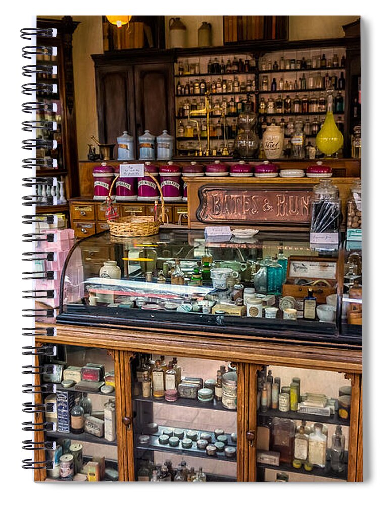 British Spiral Notebook featuring the photograph Old Time Cures by Adrian Evans