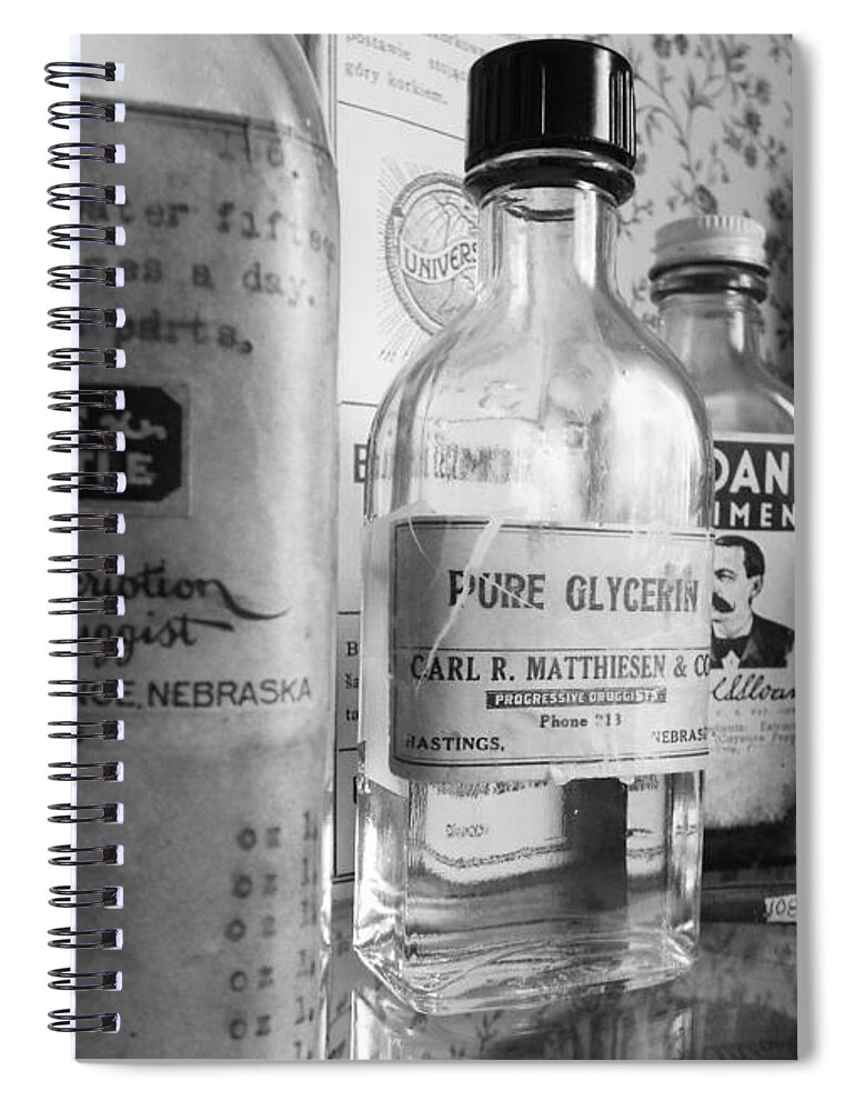 Nebraska Spiral Notebook featuring the photograph Old Time Remedy by Caryl J Bohn