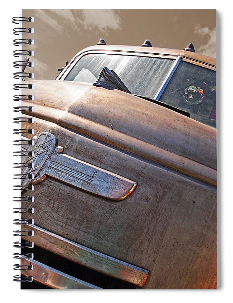 Chevrolet Truck Spiral Notebook featuring the photograph Old Timer - '42 Chevy by Gill Billington