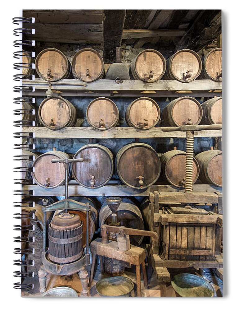 Greek Spiral Notebook featuring the photograph Old Wine Cellar by Roy Pedersen