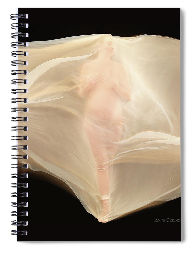 Pregnancy Spiral Notebook featuring the photograph Olivia Pregnant by Anne Geddes