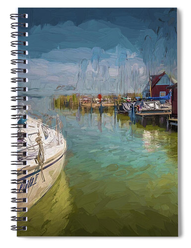 Baltic Sea Spiral Notebook featuring the photograph On the Baltic Sea by Eva Lechner
