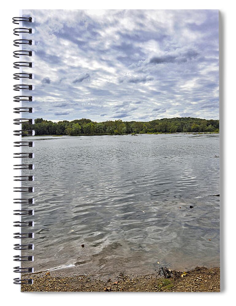 potomac River Spiral Notebook featuring the photograph On The Banks of the Potomac River by Brendan Reals