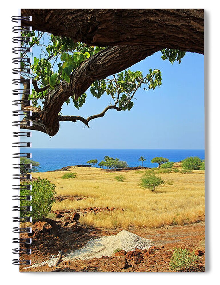 Lapakahi State Historical Park Spiral Notebook featuring the photograph On the Way to Lapakahi by Jennifer Robin