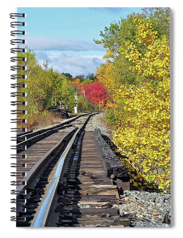 Fall Foliage Spiral Notebook featuring the photograph On to fall by Glenn Gordon