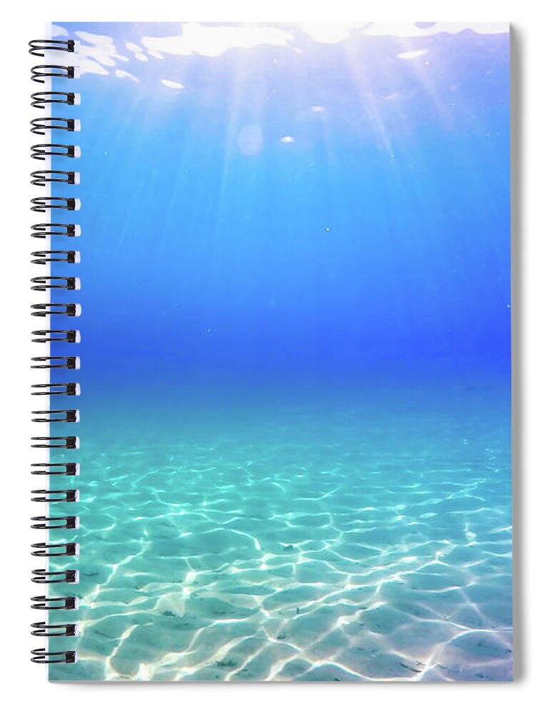 Turquoise Spiral Notebook featuring the photograph One Deep Breath by Nicklas Gustafsson