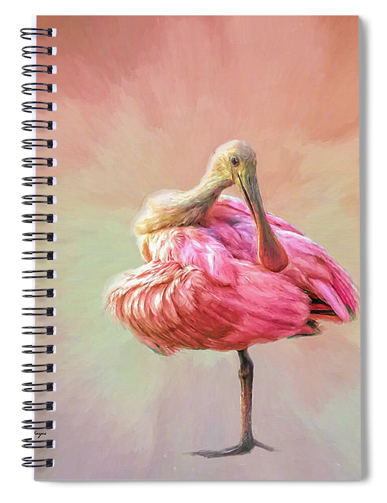 Florida Spiral Notebook featuring the mixed media A Mother Nature's Masterpiece III by DB Hayes