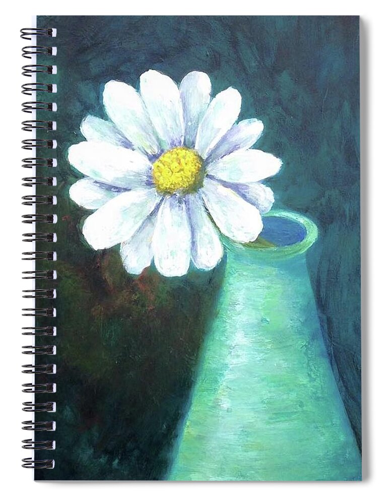 Daisy Spiral Notebook featuring the painting Oopsy Daisy by Teresa Fry