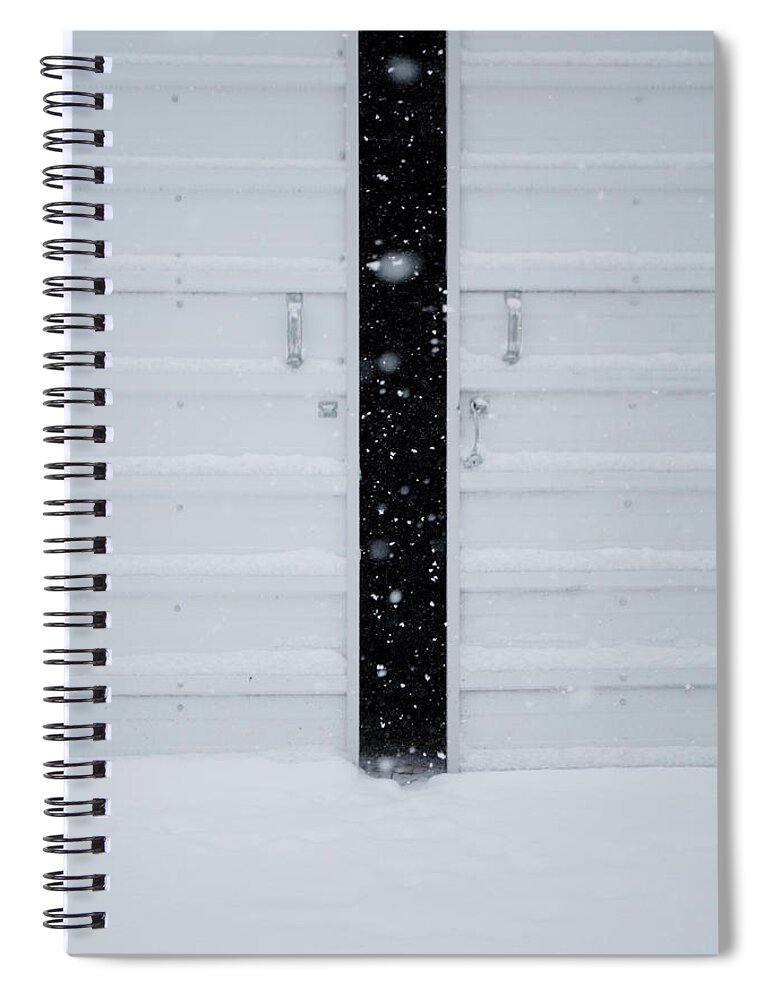 Barn Spiral Notebook featuring the photograph Open Door by Troy Stapek