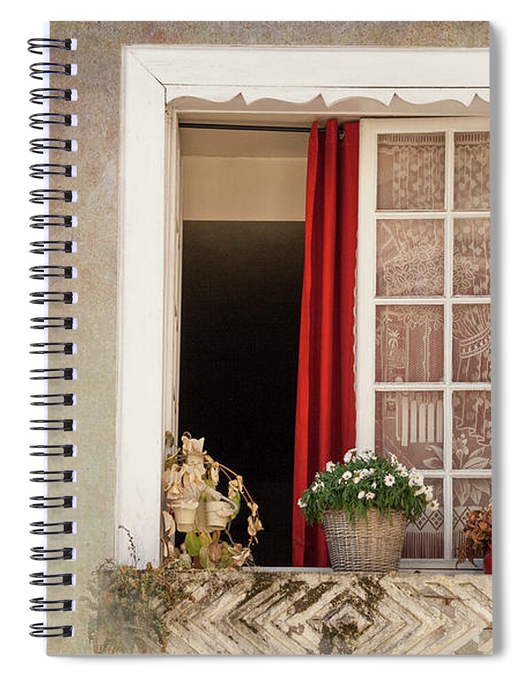 Open Window Spiral Notebook featuring the photograph Open Window by Victoria Harrington